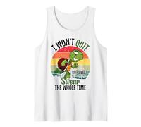 I Won'T Quit But I Will Swear The Whole Time | Tortuga Camiseta sin Mangas