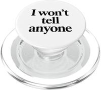 I Wont Tell Anyone White Lie Party Funny Sarcástico Humor Divertido PopSockets PopGrip para MagSafe