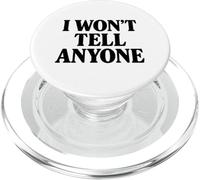 I Wont Tell Anyone White Lie Party Funny Sarcástico Humor PopSockets PopGrip para MagSafe