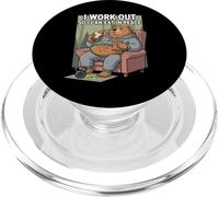 I Work out So I Can Eat In Peace Funny Gym Motivación Cita PopSockets PopGrip para MagSafe