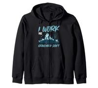 I Work The Graveyard Shift Trabajador noctural Nocturno - Sudadera con Capucha
