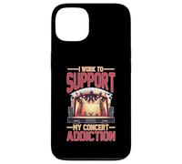 I Work To Support My Concert Addiction Fanático de la música Carcasa para iPhone 13