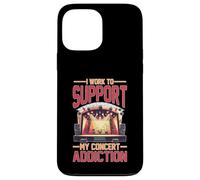 I Work To Support My Concert Addiction Fanático de la música Carcasa para iPhone 13 Pro MAX