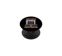 I Work To Support My Concert Addiction Music Fan - PopSockets PopGrip Adhesivo