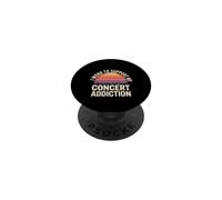 I Work To Support My Concert Addiction Music Fan |- PopSockets PopGrip Adhesivo