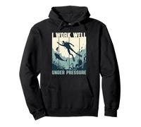 I Work Well Under Pressure Vintage Retro Funny Buceo Sudadera con Capucha