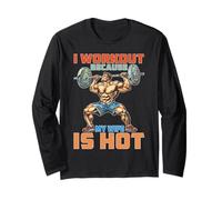 I Workout Because My Wife Is Hot Motivación del marido - Manga Larga