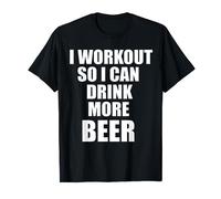 I Workout So I Can Drink More Beer Funny Gym Camiseta Camiseta