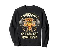I Workout So I Can Eat More Pizza Amante De La Comida Sudadera