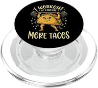 I Workout So I Can Eat More Tacos Comida Mexicana PopSockets PopGrip para MagSafe