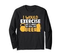 I Would Exercise But It Makes Me Spill My Beer and Gym Lover Manga Larga
