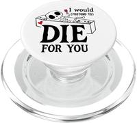 I Would Pretend Die for Ya You Valentines Couple Anniversary PopSockets PopGrip para MagSafe