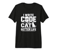 I Write Code so my Cat Can Have a Better Life Funny G amiseta Premium
