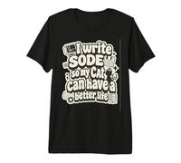 I Write Code so my Cat Can Have a Better Life Funny G amiseta Premium