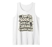 I Write Code so my Cat Can Have a Better Life Funny G amiseta sin Mangas