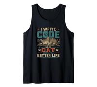 I Write Code so my Cat Can Have a Better Life Funny G amiseta sin Mangas