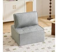 I0I&I0I Sillón compacto con uso flexible, sofá ligero para vivir, descansar y conceptos versátiles (gris claro)