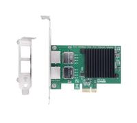 I350T2 - Adaptador de tarjeta de red PCIE de 2 puertos PCIE 1X Gigabit Ethernet de 1000 Mbps para escritorio