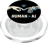 IA Futuro Tech Minimal Humano Geek Style Diseño PopSockets PopGrip para MagSafe