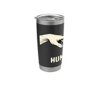 IA Futuro Tech Minimal Humano Geek Style Diseño Vaso térmico de acero inoxidable de doble pared