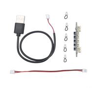 IA005 Módulo de distribución de energía de cuatro canales para Tuozhu Electrónica impresa en 3D Interruptores principales y de canal Protección contra sobrecorriente USB PH2.0 2P SH1.0 Interfaces LED