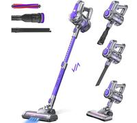 IAB xt1801 Aspirador a batería, Aspirador inalámbrico con 50 Minutos de Funcionamiento aspiradora inalámbrica 4 en - 1 con Cepillo de Suelo LED, Potente aspiradora de Escoba eléctrica portátil para