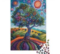 IAEXFGHJZ Árbol de la Vida Puzzle 1000 Piezas Adultos, Puzzle Rompecabezas De Piso Juego De Rompecabezas Y Juego Familiar 1000pcs (75x50cm)