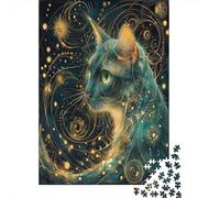 IAEXFGHJZ Puzzle 1000 Piezas Adultos, Puzzles para Adultos, Rompecabezas de Piso Gatos 1000pcs (75x50cm)