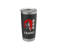 Iaido - Espada japonesa para practicar artes marciales Zen Bushido Vaso térmico de acero inoxidable de doble pared