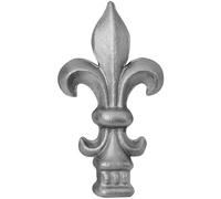 IAM DESIGN Barandilla de punta de 120 mm Q25 - Punta para barandilla de escaleras, hierro forjado