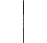 IAM DESIGN Barra intermedia 1000 mm - VK12 para soldar, barra de hierro adecuado para pasamanos, barandilla de escaleras, hierro forjado martillado