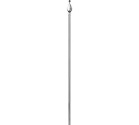 IAM DESIGN Varilla decorativa de 1000 mm para soldar con lanza de 85 x 35 mm, barra de hierro adecuado para pasamanos, barandilla de escaleras, hierro forjado liso/redondo