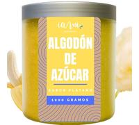 IAMI Azúcar para Nubes de Algodón - Ideal para Máquinas de Algodón de Azúcar - Sabor Intenso y Dulce Fiestas, Ferias y Eventos Infantiles (Plátano)
