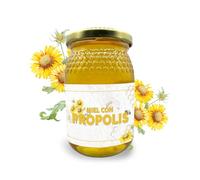 IAMI Miel Cruda con Própolis 2% 500 g en Tarro de Cristal | Miel Española