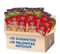 IAMI Pack 20 Bolsas Aperitivos | 10 de Maíz Inflado y 10 Palomitas Ketchup | Formato individual para repartir | Textura crujiente y ligera | Fiestas, meriendas y cumpleaños | Origen España
