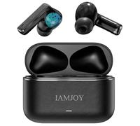 IAMJOY Audífonos de traducción en tiempo real, dispositivo traductor bidireccional de 163 idiomas con Bluetooth y aplicación, 6 micrófonos integrados, 42 dB, híbridos con cancelación de ruido