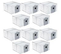 iAmoy 10 X8 Pro Omni Bolsas de Polvo Compatibles con Ecovacs Deebot X8 Pro Omni / X9 Pro Omni / T50 Pro Omni / T80 Omni / T50 Max Pro Omni, 3L, Antibacterianas, Tela No Tejida Resistente