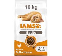 10 kg IAMS Kitten&Junior Pollo pienso para gatos