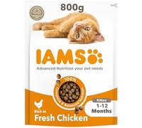 IAMS Alimento Seco para Gatitos de 1-12 meses, Pollo, 800 g