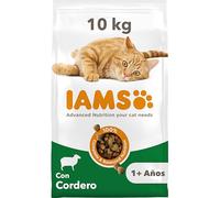 IAMS Alimento seco para Gatos con Cordero, Comida Seca para Gatos Adultos de más de 1 año, 10 kg