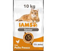 IAMS Alimento Seco para Gatos Senior con Pollo Fresco, 10kg