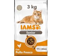IAMS Alimento Seco para Gatos Senior con Pollo Fresco, 3kg