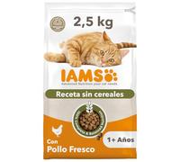 IAMS Alimento sin Cereales con Pollo Fresco - Alimento seco para Gatos a Partir de 1 año, 2,5 kg