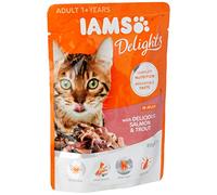 IAMS Delights Adulto con delicioso Salmón y trucha en Gelatina [85 g]