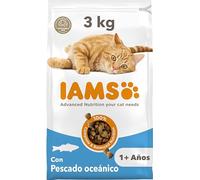 IAMS Alimento seco para Gatos con Pescado oceánico, Comida Seca para Gatos Adultos de más de 1 año, 3 kg