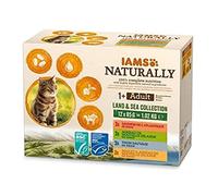 IAMS Naturally Gato Adulto Colección Tierra y Mar 12x85 g