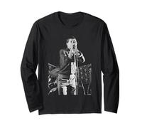 Ian Curtis of Joy Division Cantando en Vivo 1979 Martin O'Neill Manga Larga