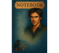 Ian Gothic Sketch Notebook: Lined Vampire-Inspired Journal Featuring Pencil Art, Crow & Ring Symbols - Grayscale Aesthetic for Fans