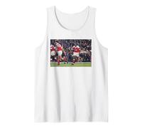 Ian Wright Arsenal V Aston Villa en Highbury Football Camiseta sin Mangas