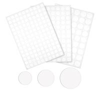 IANFAN 290 cubiertas de tornillos autoadhesivas, color blanco, 12 mm/15 mm/21 mm, tornillos autoadhesivos, tapas para agujeros de tornillos, pegatinas para escritorios, armarios de pared, muebles